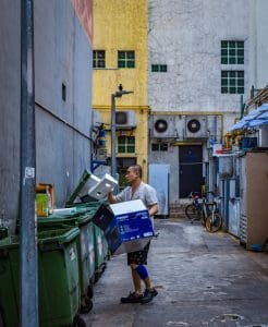 Keeping dumpsters clean with commercial pressure washing